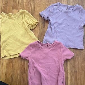 GAP Kids' Short Sleeve Tees in Yellow, Purple, and Pink